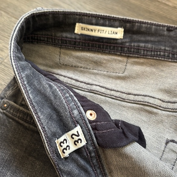 Jack & Jones | Black Charcoal Distressed Slim Fit Jeans Size 33x32 - Picture 10 of 14